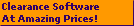 Clearance Software
At Amazing Prices!