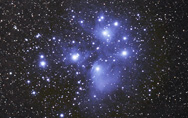 The Pleiades star cluster>