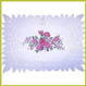 Printed Floral Lace Vinyl Runner