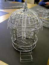 A merry-go-round in wire