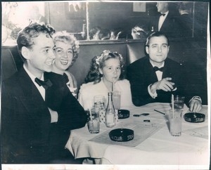 Family group, late 1940s: son Norman Barnes Powell, Joan, daughter Ellen Powell and Mike Todd